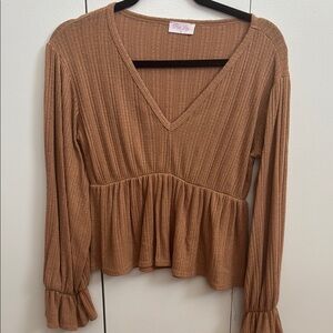 Pink Lily Boutique peasant blouse